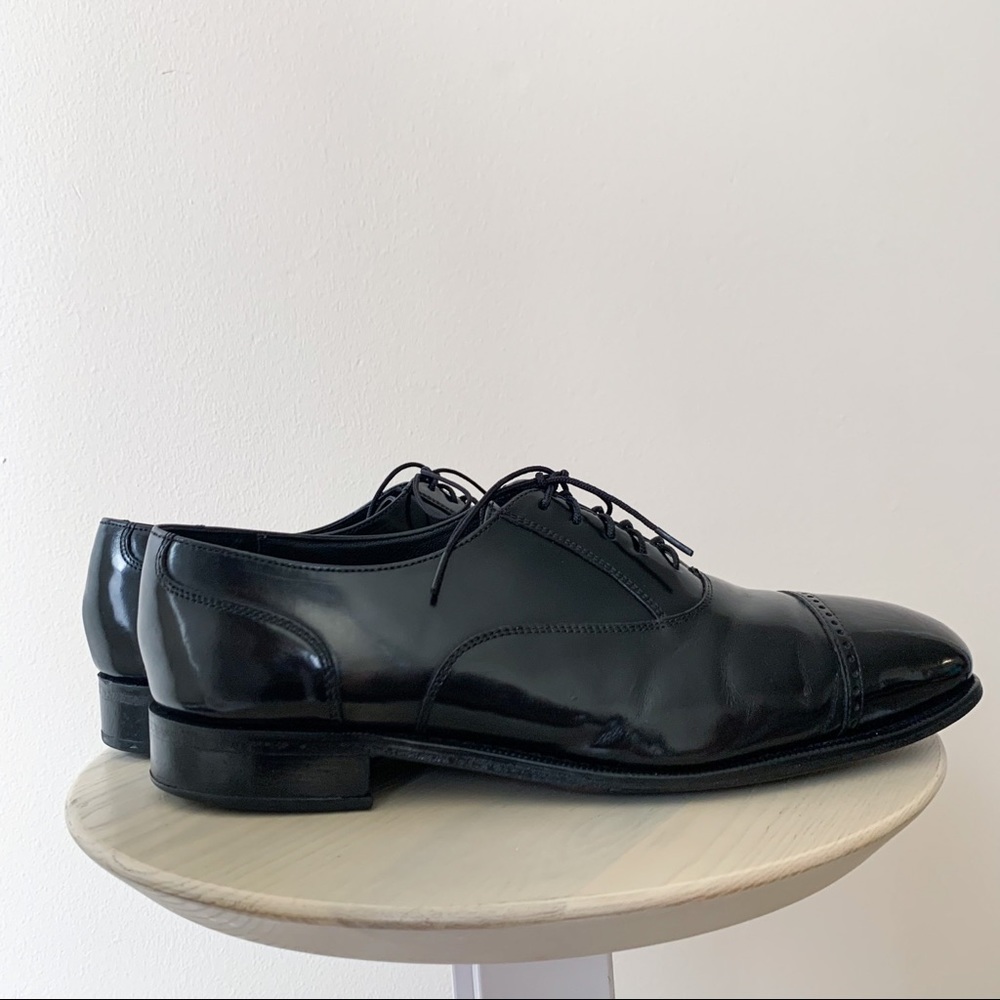 Florsheim Lexington Black Leather Cap Toe Oxford